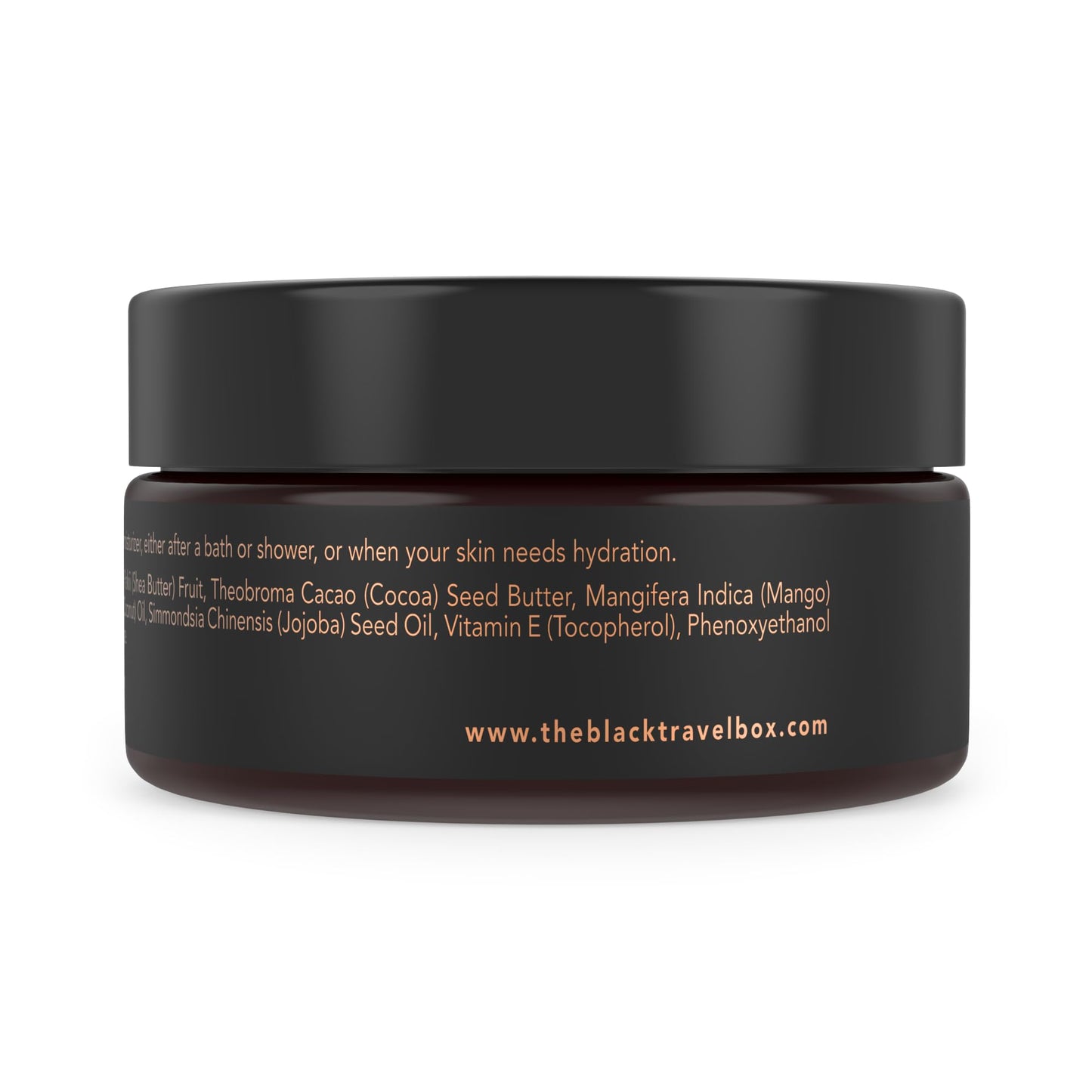BlackTravelBox Body Balm with Mango, Shea & Cocoa Butters to Moisturize, Nourish & Rejuvenate Dry, Ashy, & Itchy Skin, TSA Friendly - 2.0 Oz