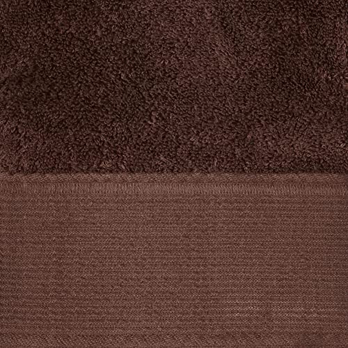 Eclipse Home Classic Brown Bathroom Towel Set - Pure Cotton Bath Towels - Soft, Fluffy Super Absorbent Cloths for Shower, Beach, Kitchen - Set of 3 Luxury Bathroom Towels