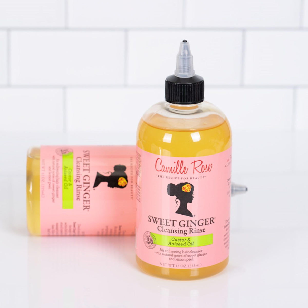 Camille Rose Sweet Ginger Rinse, Hair and Scalp Cleanser with Ginger Root and Aniseed Oil, to Clarify and Moisturize, for all Hair Types, 12 oz