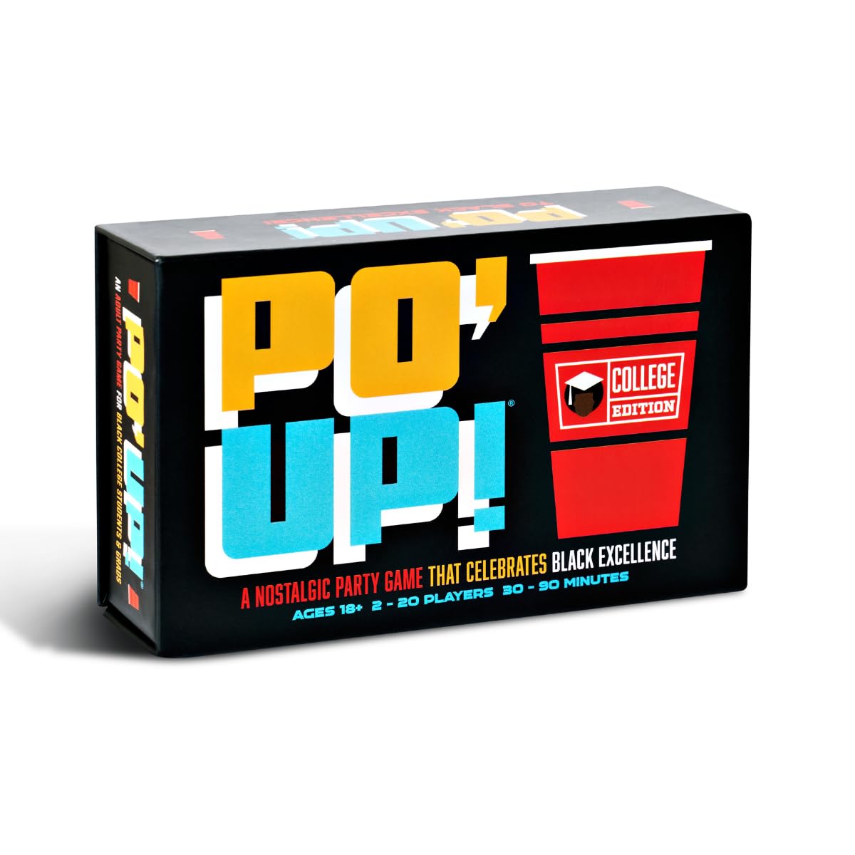 PO' UP! Card Game: College Edition - A Party Game Celebrating Black College Students and Grads | 215 Questions | 11 Categories | 18+