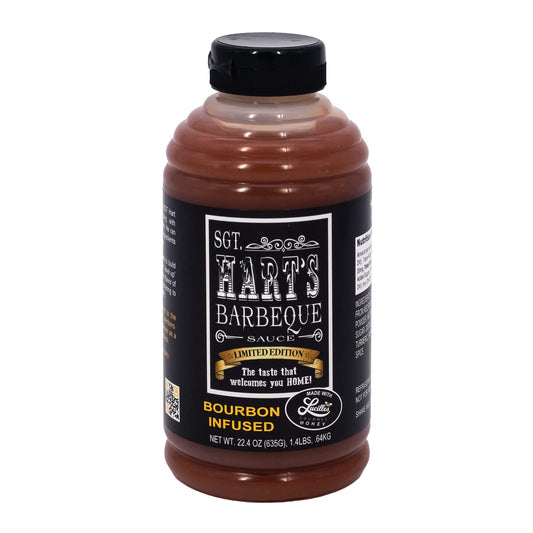 SGT. Hart’s BBQ Sauce, Bourbon Infused Flavor Barbecue Sauce – 22.4 OZ