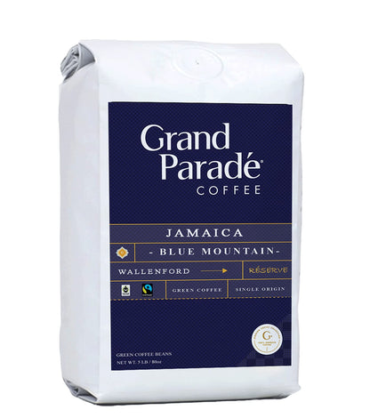 Grand Parade Coffee, 5 Lbs Jamaica Blue Mountain Unroasted Green Coffee Beans, Prime Grade 1, Wallenford Single Origin, Specailty Arabica - Fair Trade