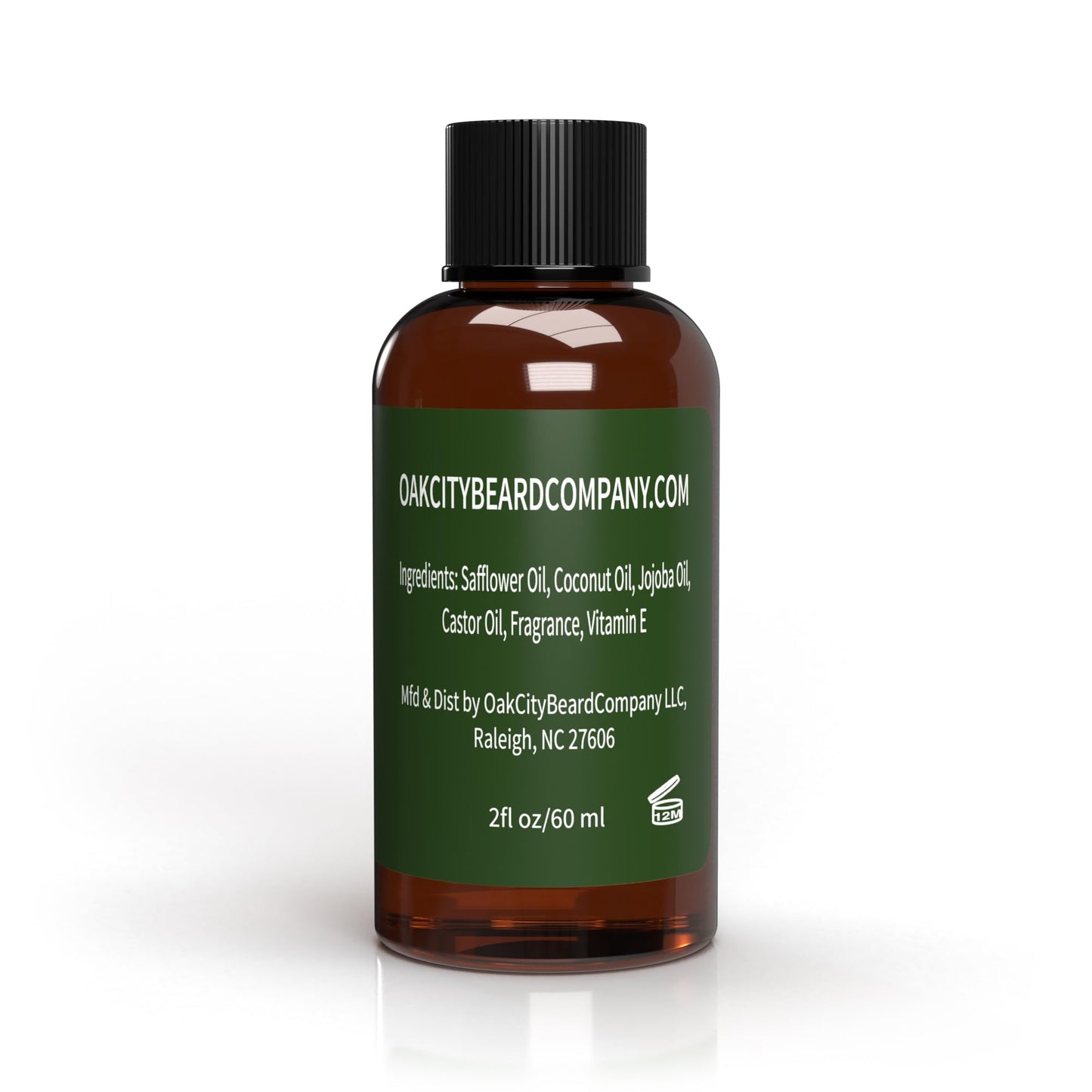 OakCityBeardCo. - Havana - 2 Ounce - Beard Oil - Beard Conditioner - Citrus - Spices - Golden Rum - Tobacco - Mahogany