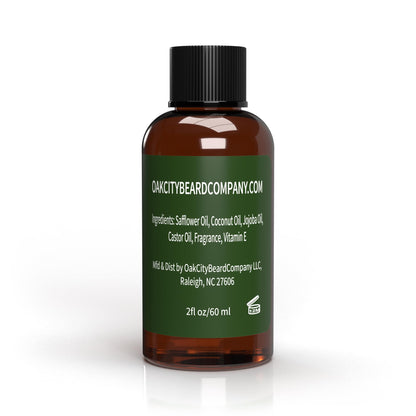 OakCityBeardCo. - Havana - 2 Ounce - Beard Oil - Beard Conditioner - Citrus - Spices - Golden Rum - Tobacco - Mahogany