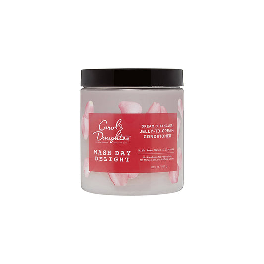 Carol's Daughter Detangling Jelly-to-Cream Conditioner With Glycerin and Rose Water, Moisturizing Conditioner for Curly Hair Paraben Free for Moisture, Hydration, and Shine, Curl 20 Oz
