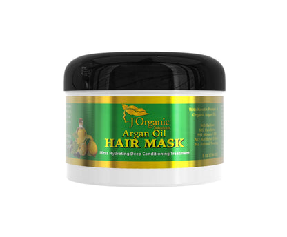 J'Organic Solutions Argan Oil Deep Conditioning Mask (for all hair type with Keratin Protein and Vitamin b5 & more)