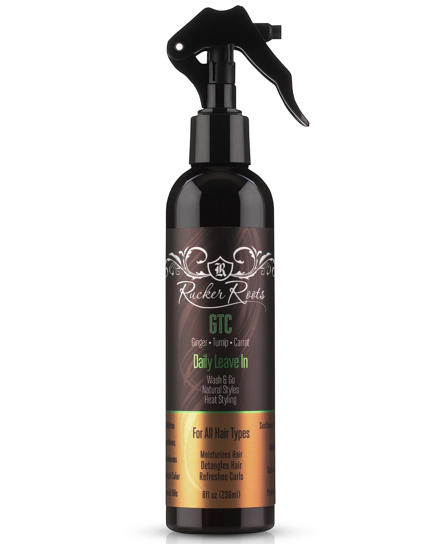 Rucker Roots Daily Leave In Conditioning Spray |Refreshes Curls| Moisturizes Hair|