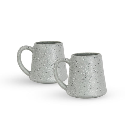 SWEET JULY Edgewater Collection Coffee Mugs Set of Two - Oprah’s Favorite Things 2024 - Durable, Hand-Thrown Ceramic Mugs for Coffee & Tea, 16 oz Capacity - Available in White, Black, Gray, and Chai