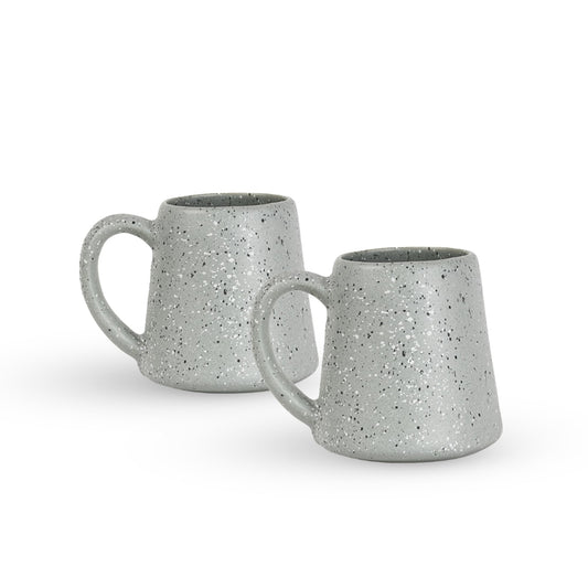 SWEET JULY Edgewater Collection Coffee Mugs Set of Two - Oprah’s Favorite Things 2024 - Durable, Hand-Thrown Ceramic Mugs for Coffee & Tea, 16 oz Capacity - Available in White, Black, Gray, and Chai