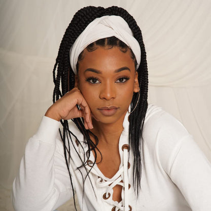 Dosso Beauty Single Pack Hypoallergenic Pre-Stretched Braiding Hair (32", 1B), Itch-Free, Fast Drying, Light-weight, Hot Water Set, Soft Texture