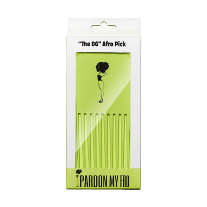 Pardon My Fro Hair Pick - Afro Pick - Enhances Curly Hair Without Frizz - Braid and Twist Hair