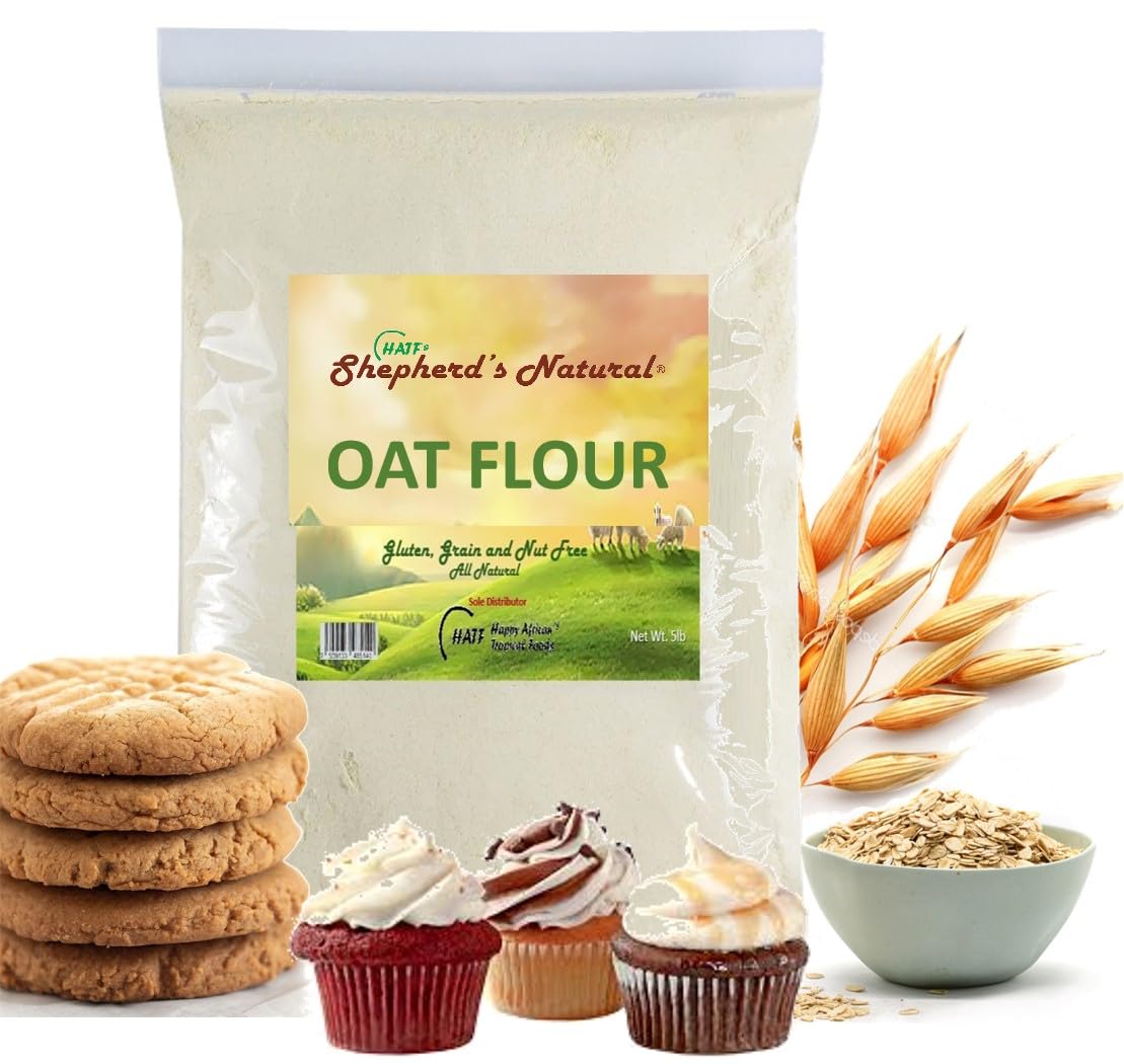 Oat Flour by HATF's Shepherd's Natural, 100% All Natural 5 lb. / 80 oz. bag