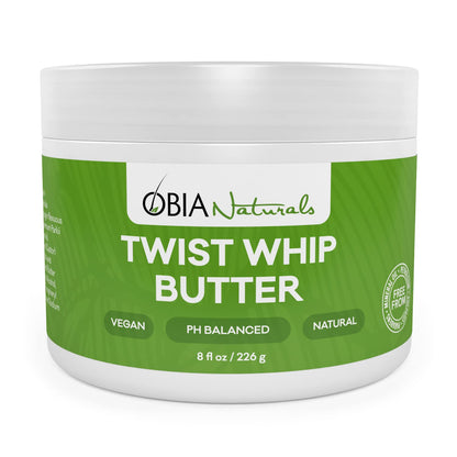 OBIA Naturals - Twist Whip Butter Hair Moisturizer, Leave-In Conditioning Styler, 8oz