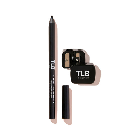 The Lip Bar | Straight Line Eyeliner + Sharpener Kit | Easily Glides for Simple Application | Long-Lasting, Waterproof and Smudge-Proof | Infused with Jojoba Oil | Blue