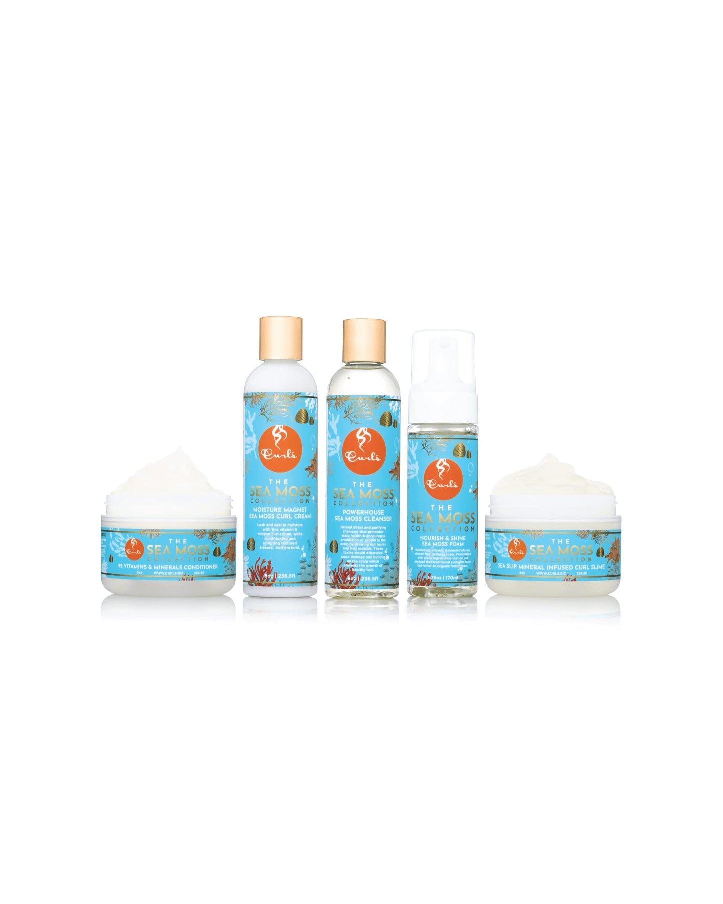 Curls Sea Moss Moisture Magnet Cream - Attracts and Locks In Moisture - Defines, Sculpts Waves, & Controls Frizz - For All Types 8oz, 1 Count