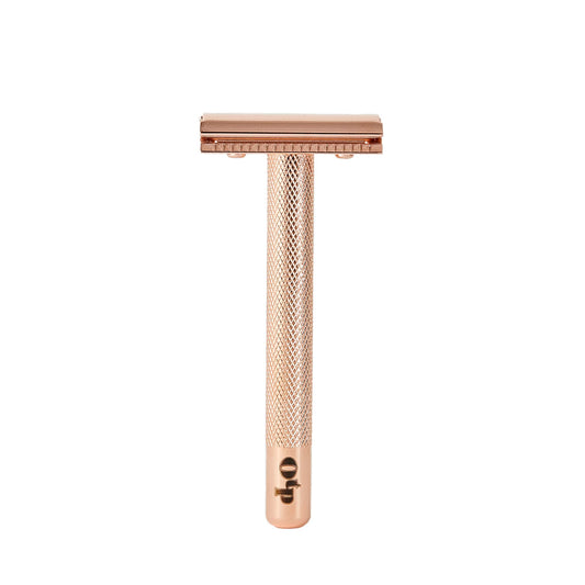 OUI the People Single-Blade Women's Safety Razor for Sensitive Skin (Rose Gold)