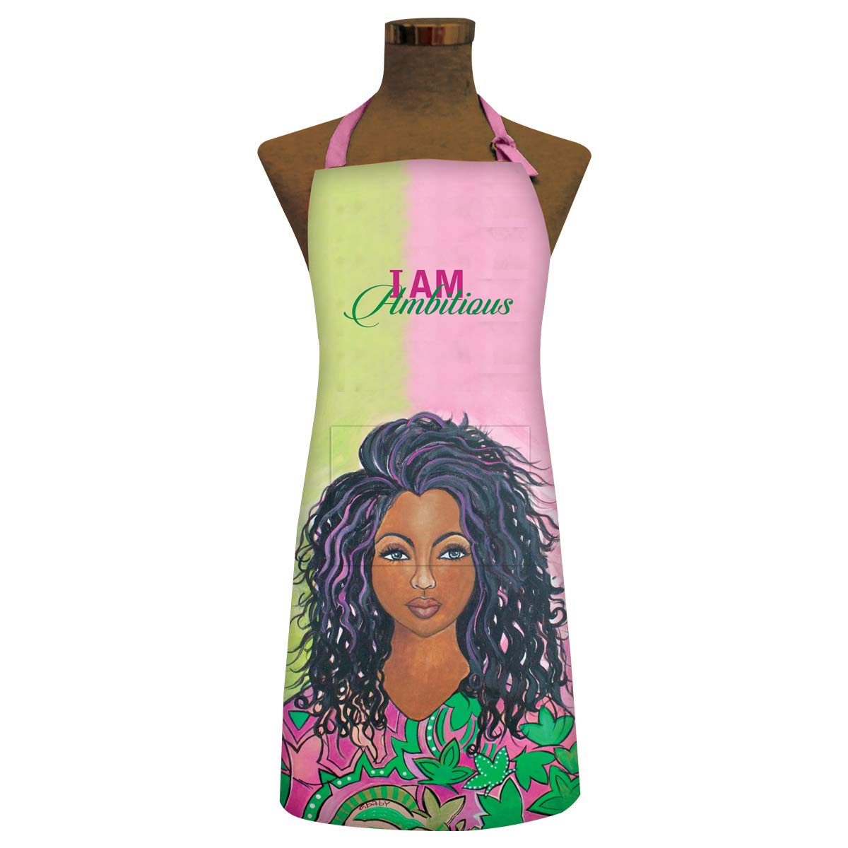 Shades of Color Apron, I Am Ambitious, 37 x 27 inches (APR160), One size fits all all, Multicolor