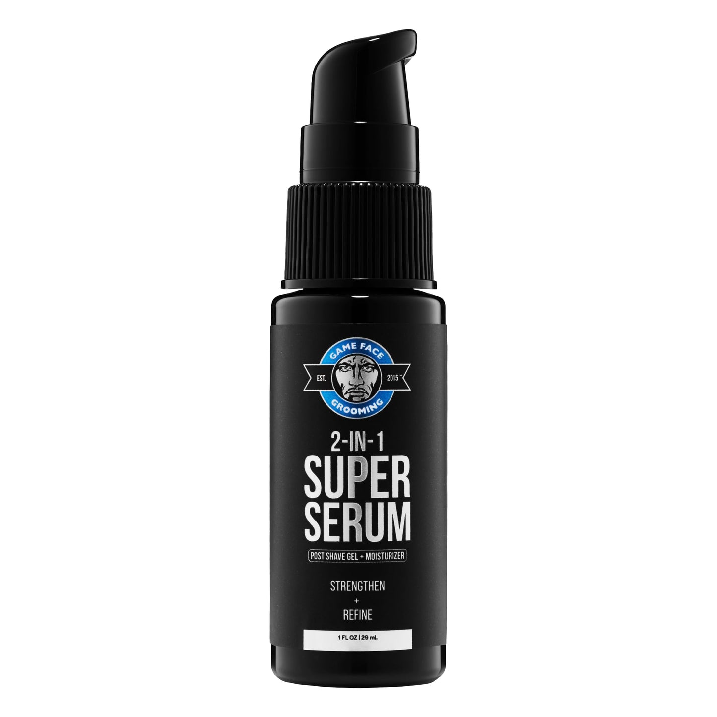 Game Face Grooming 2-in-1 Super Serum - After Shave Gel & Daily Moisturizer Skin Care For Men | Reduce Redness, Razor Burn, & Irritation | Hydrate Skin, Prevent Wrinkles