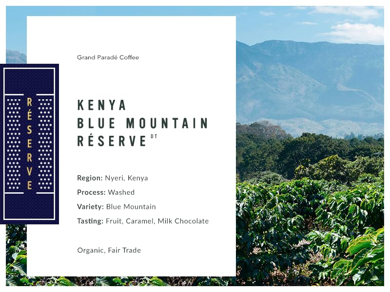 Grand Parade Coffee, 3 Lbs Organic Kenya Blue Mountain Unroasted Green Coffee Beans, 100% Prime Grade 1, Specialty Arabica - Fair Trade Single Origin