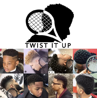 Twist It Up Comb 4.0 Modular Comb - Alternative to Hair Sponges for Black Men Curls and Sponge for Hair, Tennis Racket for Hair Twist Comb