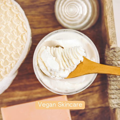 Red Rose Naturals Whipped Body Butter, Scented Vanilla Body Moisturizer 8 oz., Coconut Oil & Shea Butter for Sensitive, Dry Skin, Non-Greasy, Soft & Creamy, Natural Skincare for Women & Men – Vegan