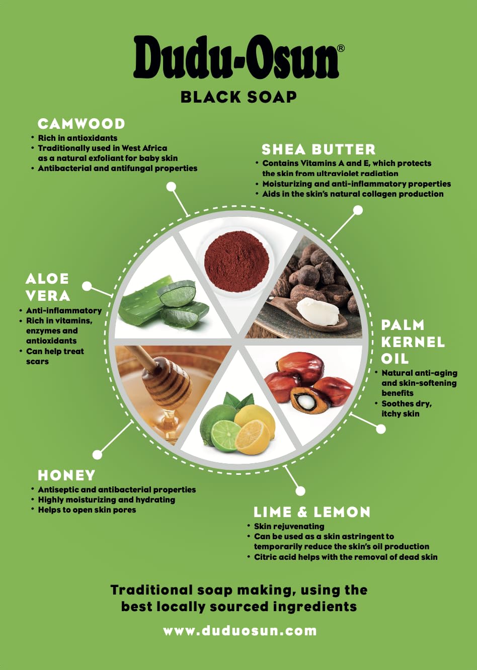 The Roots Naturelle DUDU OSUN BLACK SOAP 6PACK | FRESH FRAGRANCE