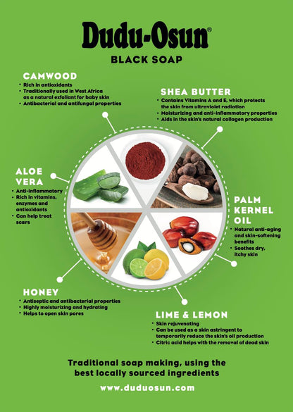 The Roots Naturelle DUDU OSUN BLACK SOAP 6PACK | FRESH FRAGRANCE