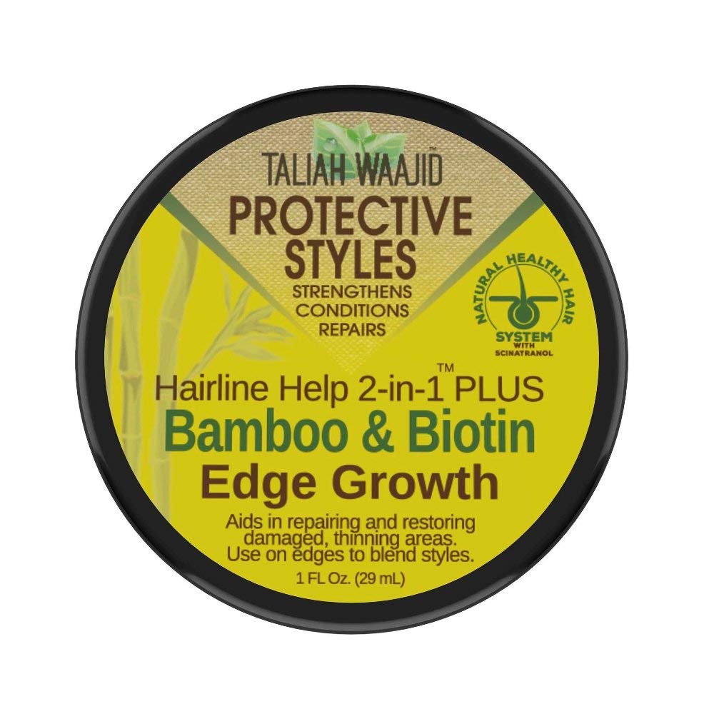 Taliah Waajid Protective Styles Hairline Help 2-in-1 Plus Bamboo & Biotin Edge Growth, 1oz