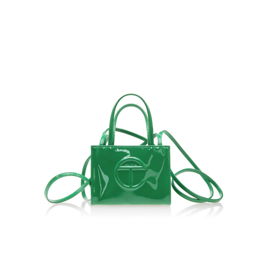 TELFAR Small Shopping Bag - Greenscreen Patent