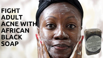 RA COSMETICS 100% Natural African Black Soap Bar 1lb