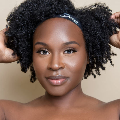 Dosso Beauty Elastic Edge Band, Laying Edges For Braids & Wigs, Velcro Strap, One Size-Fits-All, Versatile Use, Ultra-Fine Polyester Material And Elastic Latex, No Slip