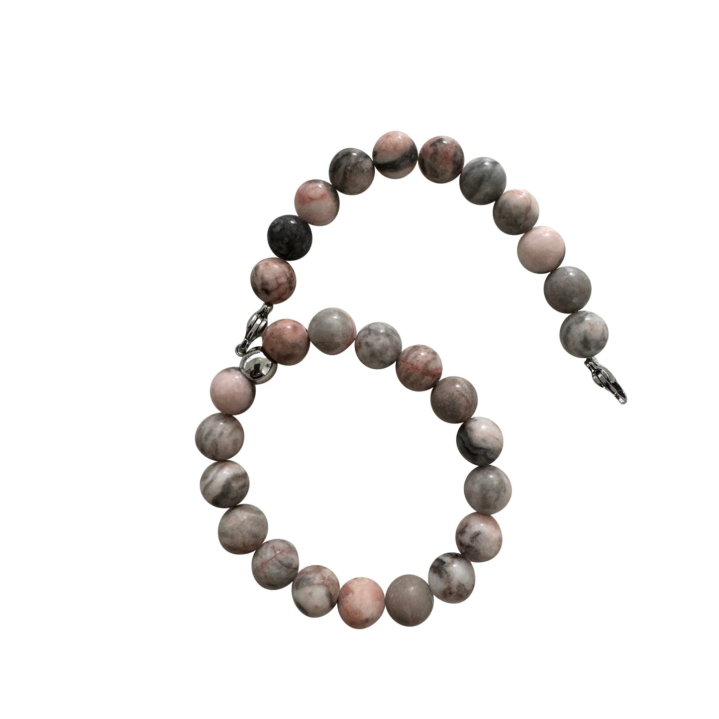 Locsanity Interlocking, Sisterlock, Dreadlock, Crochet Tool Bracelet Holder, Pink Beads (GreyPinkStone)