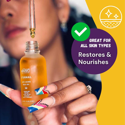 Minimo Skin Essentials Vitamin C Glow Face Oil – Facial Oil Instantly Nourishes | Vitamin C face Oil for glowing Radiant skin | Eternal Concentrated Lightweight Youth Enhancing Daily Face Oil - 1 oz