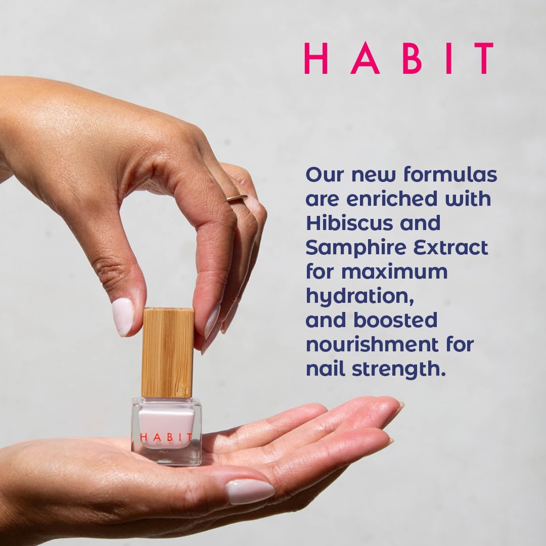 Habit Cosmetics | Vegan, Toxin-Free & Sustainably Packaged Nail Polish - Blue - .3oz (Night Drive)