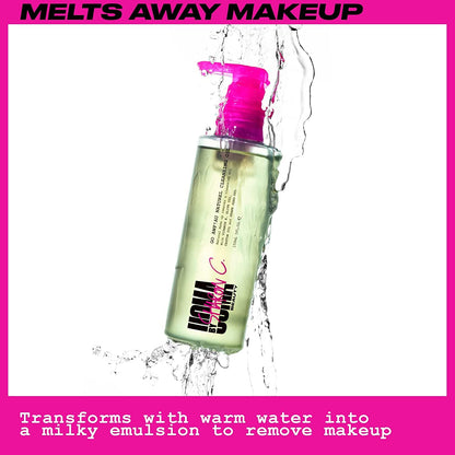 UOMA Cleansing Oil by Sharon C - Go Awf Au Naturel Cleansing Oil. Face Wash & Make Up Remover for All Skin Types, Hydrating Oil Cleanser with Natural Oils & Vitamin E. Vegan Skincare 150ml