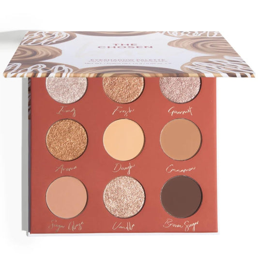 Beauty Bakerie Cosmetics Highly Pigmented Eye Shadow Makeup Palette, Sparkly/Glitter/Shimmer/Metallic/Matte Eyeshadow Look, Vegan, Cruelty-Free, Paraben-Free, 9 Shades, Sugar Cookies