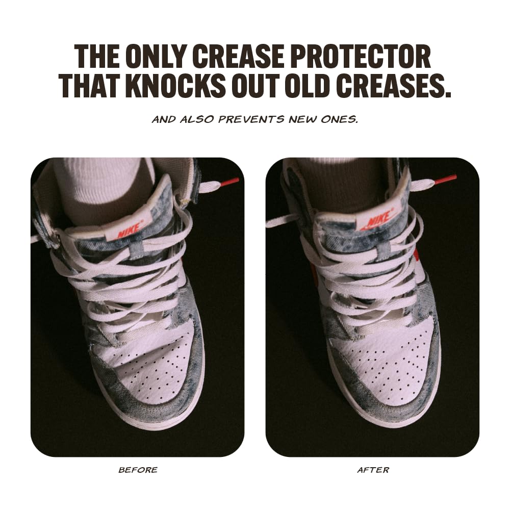 Crease Beast Memory Foam Shoe Crease Protector - Stops Creases in New & Old Shoes - For Jordan’s, Dunks, Air Force for Kid’s (GS) Sizes 3.5-7 & Women's Sizes 5-8.5 - Mini