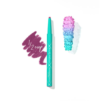 Beauty Bakerie Sugar Stick Lip Liner, Long-Lasting, Retractable Lip Pencil, Currant News Sugar Stick