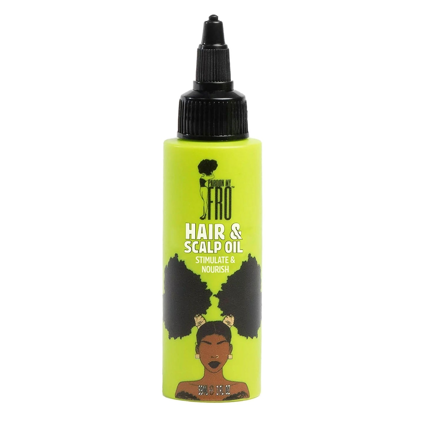 Pardon My Fro Hair & Scalp Oil - Revitalizes and Hydrates Hair - Curls, Braids, Twists - 2 fl oz