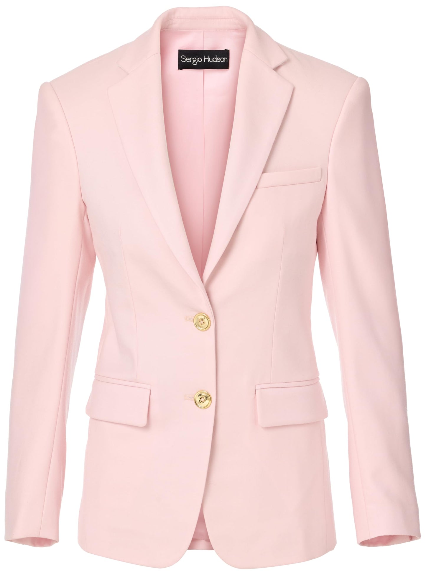 Sergio Hudson, Two Button SB Blazer, 8, Pink