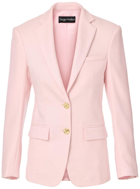 Sergio Hudson, Two Button SB Blazer, 8, Pink