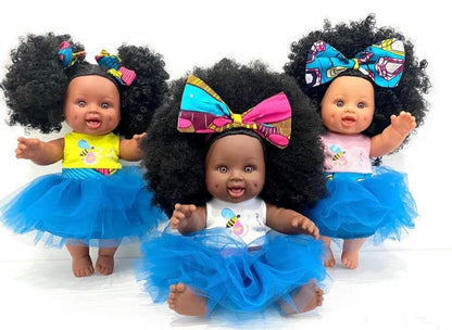 Orijin Bees Fro Love Baby Bee Doll - Oprah's Favorite Things African American Doll, Black Doll, Latino Doll, Afro Doll, Baby Doll, Curly Hair Doll, Baby Doll, African Doll, Birthday Gift