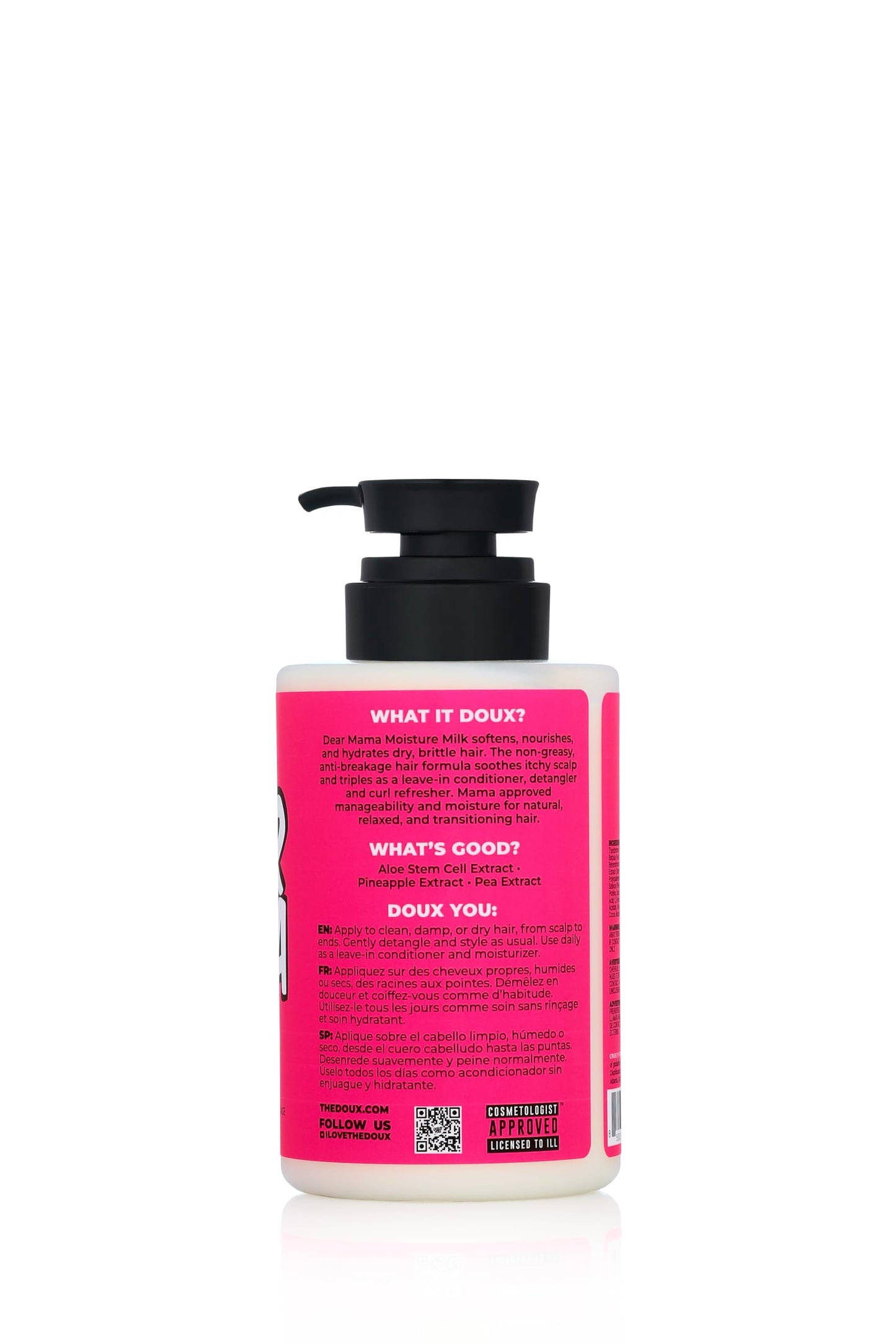 The Doux DEAR MAMA Moisture Milk - Leave In Conditioner for Curly Hair - Moisturizing Leave In Conditioner to Nourish Curls