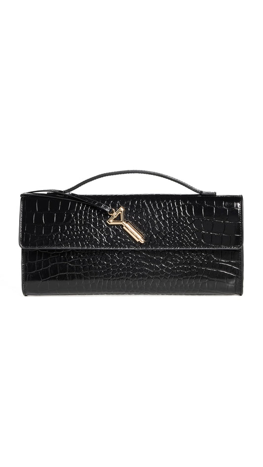 Florian London Women's Anya Clutch Bag, Black, One Size