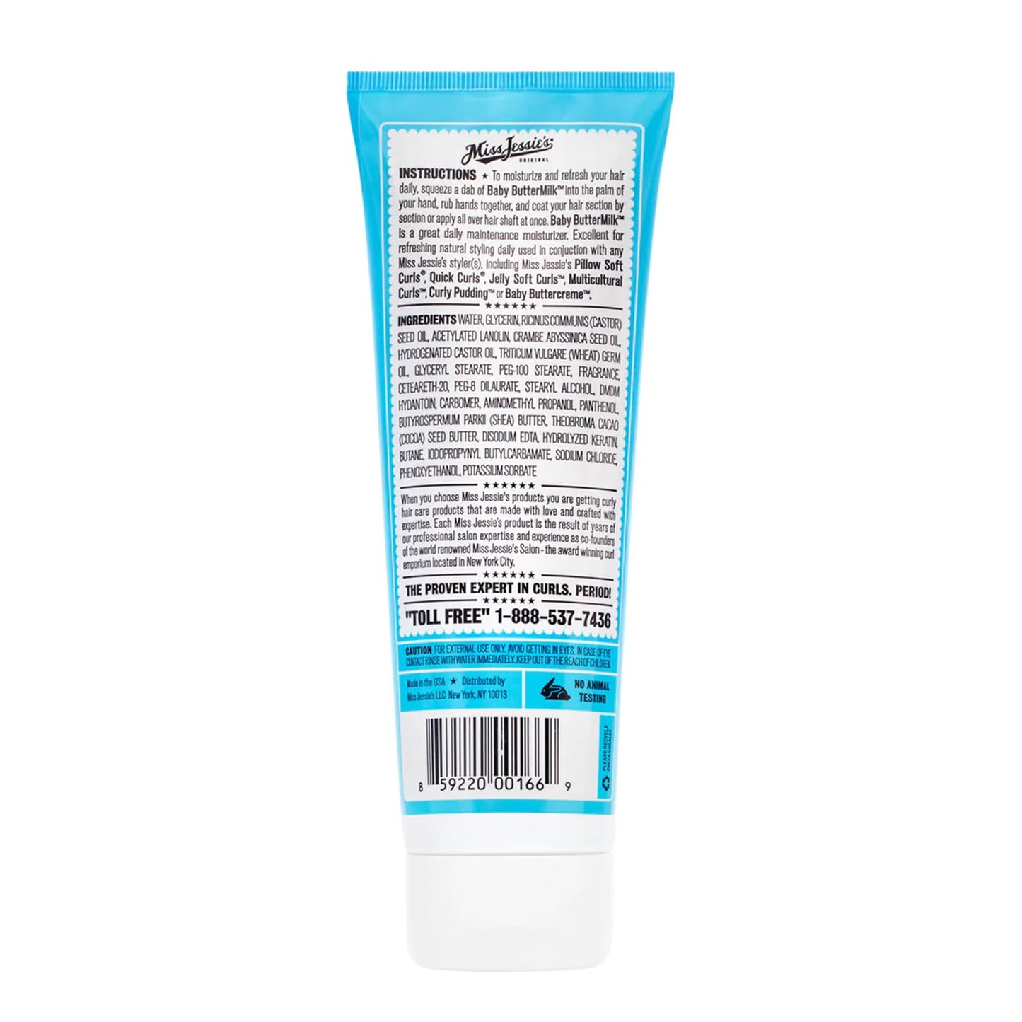 Miss Jessie's Baby Buttermilk 8.5 oz Cream: Unisex, Hydrating, Lightweight Moisturizer for Dry Skin