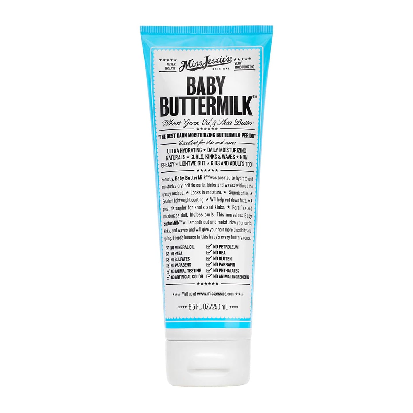 Miss Jessie's Baby Buttermilk 8.5 oz Cream: Unisex, Hydrating, Lightweight Moisturizer for Dry Skin