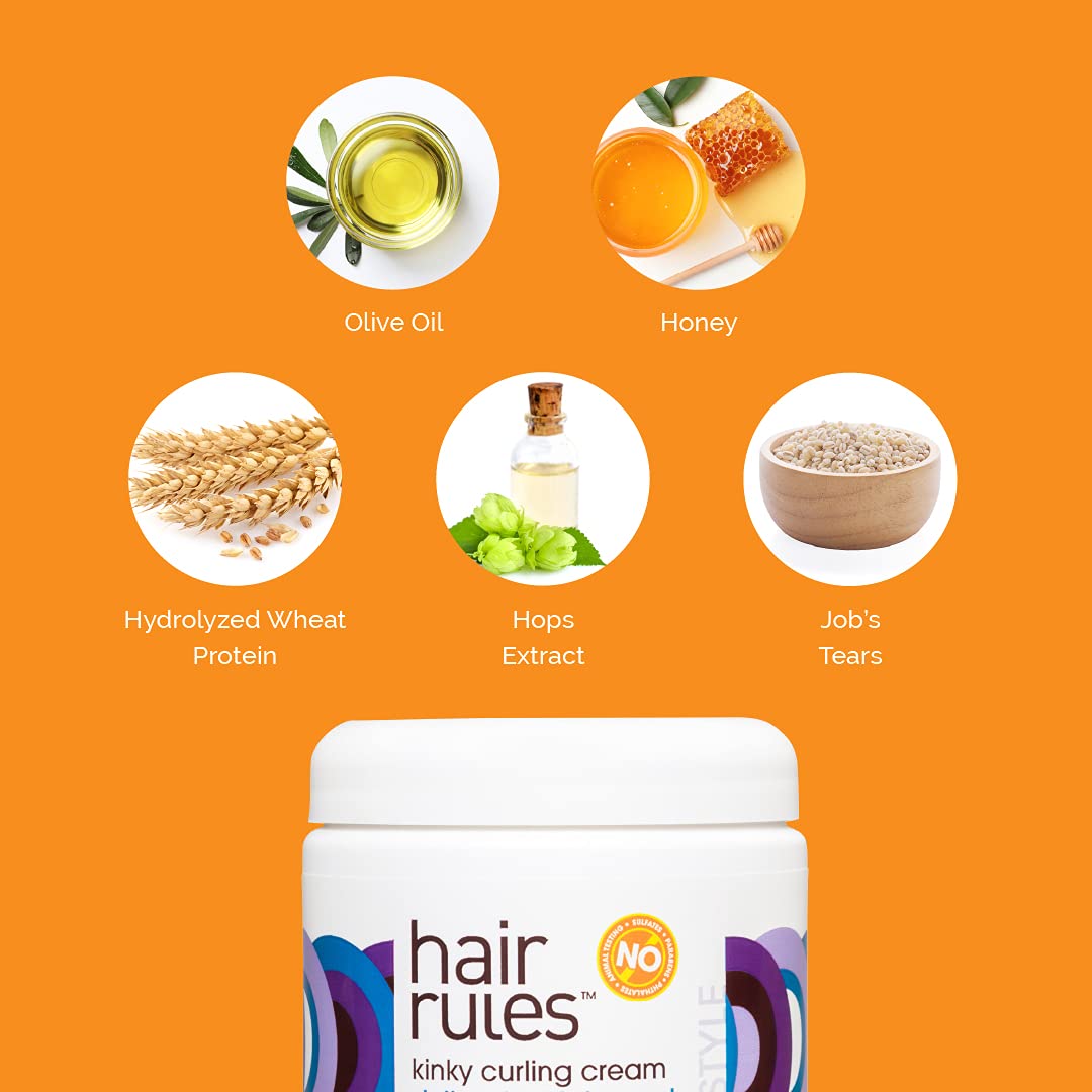 Hair Rules Kinky Curling Cream, 16 oz