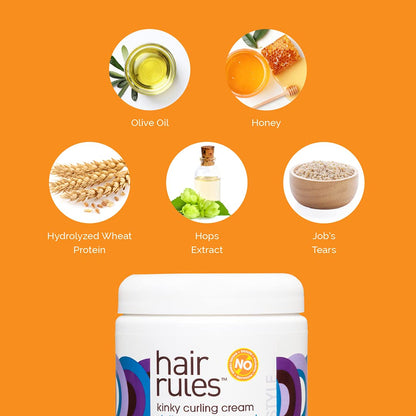 Hair Rules Kinky Curling Cream, 16 oz