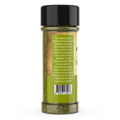 Organic Low FODMAP Certified Paleo Seasoning No Onion No Garlic, Gluten-Free, No Carb, Keto, Kosher, All Natural, Non GMO, Non Irradiated Seasoning- Casa de Sante (Chimichurri Rub)