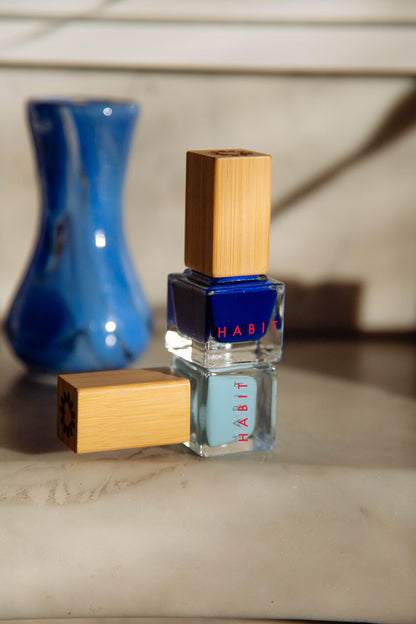 Habit Cosmetics | Vegan, Toxin-Free & Sustainably Packaged Nail Polish - Blue - .3oz (Night Drive)